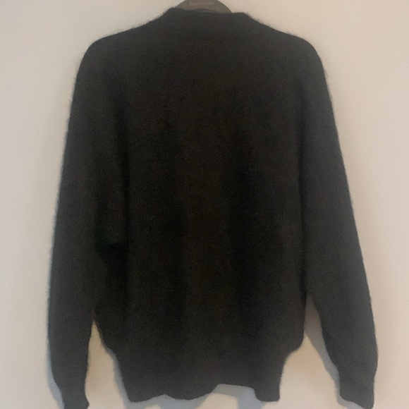 Angora Lambswool Jacket Vintageage Blackk Size Small Mint Condition Soft Cozy - Picture 7 of 12